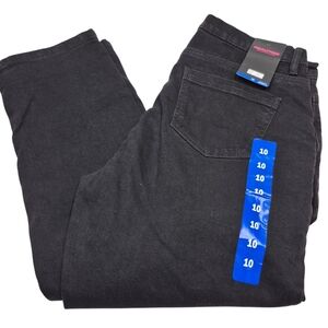 New Realtree Women's Flannel Lined Black Jeans Size 10